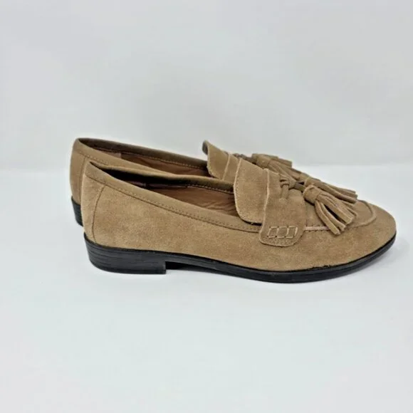 GH Bass & Co Flex Step Noelle Suede Leather Loafer Womens Size 6.5 M Preppy - Picture 13 of 15